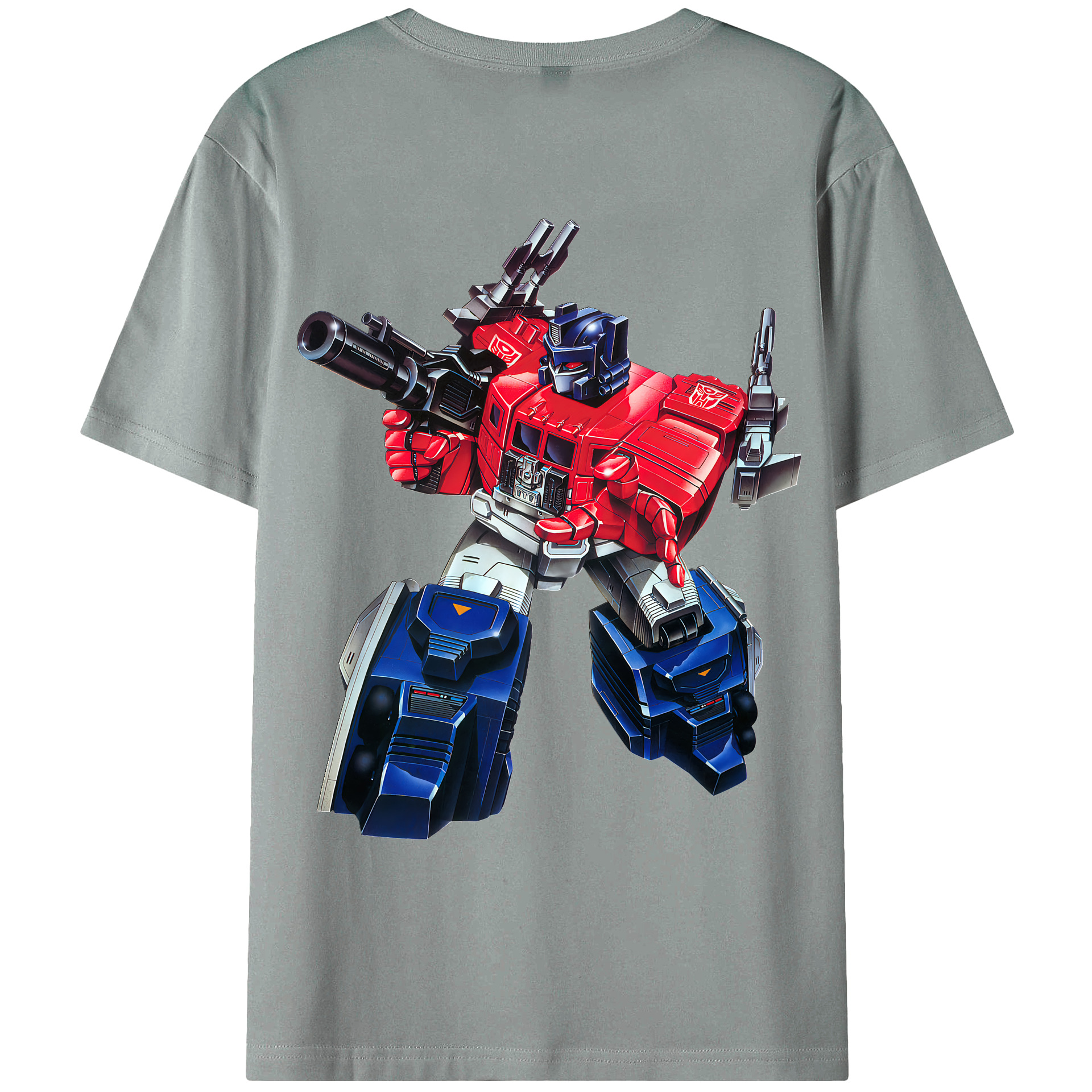 （画像用） Transformers トランスフォーマー 綿100％ メンズ半袖Tシャツ（バックプリント） 通気性
